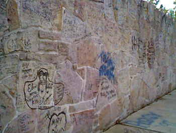 The Wall outside Graceland